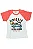 CONJUNTO MENINO CAMISETA BRANCA/SALMÃO C/ SILK CAMINHÃO C/DINOUSAURO  C/ BERMUDA PRETA - TAMANHO 1 AO 8 - Imagem 3
