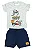 CONJUNTO MENINO LETS TAKE A RIDE SILK DE CARRO E LEÃO/ BERMUDA TAMANHO P AO GG - Imagem 1
