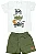 CONJUNTO MENINO LETS TAKE A RIDE SILK DE CARRO E LEÃO/ BERMUDA TAMANHO P AO GG - Imagem 1