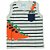 CONJUNTO MENINO REGATA DINO ORANGE  / BERMUDA  - TAMANHO P AO G - Imagem 3