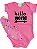 CONJUNTO BODY RIBANA ROSA COM SILK HELLO WORLD E BABADOR - TAMANHO P AO GG - Imagem 2