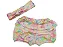 CONJUNTO DE SHORTS TIE DIE ROSA COM TIARA TAMANHO 3 A 12 MESES - Imagem 2