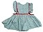 VESTIDO RODADO COM BODY CHEVRON DUAS OPÇÕES DE CORES - TAMANHOS DO P AO 3 - Imagem 3
