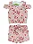 Conjunto Menina shorts e blusinha rosa cerejinha Tamanho 1 ao 8 - Imagem 2