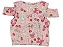 Conjunto Menina shorts e blusinha rosa cerejinha Tamanho 1 ao 8 - Imagem 3