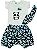 TRIJUNTO DE BODY HELLO PANDA COM SHORTS SARUEL E BABADOR TAMANHO P AO 12 MESES - Imagem 1