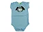 TRIJUNTO DE BODY AZUL COM SILK DE CACHORRO COM SHORTS SARUEL E BABADOR - P A 12 MESES - Imagem 3