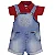 CONJUNTO JARDINEIRA JEANS LÉO   2258 - Tamanho 2-4 meses - Imagem 2