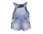 CONJUNTO JARDINEIRA JEANS LÉO   2258 - Tamanho 2-4 meses - Imagem 5