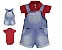 CONJUNTO JARDINEIRA JEANS LÉO   2258 - Tamanho 2-4 meses - Imagem 6