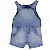 JARDINEIRA JEANS MASC. ALLISON 2259 - TAMANHOS P AO 8 - Imagem 3