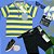 CAMISETA POLO LISTRADA DE MALHA TAMANHO 2 AO 8 - Imagem 2