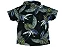 CAMISA MENINO FLORAL DE MALHA COR PRETA DE FUNDO COM FOLHAS DIVERSAS - TAMANHO 2 À 8 - Imagem 4