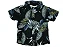 CAMISA MENINO FLORAL DE MALHA COR PRETA DE FUNDO COM FOLHAS DIVERSAS - TAMANHO 2 À 8 - Imagem 3