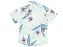 CAMISA MENINO FLORAL DE LINHO  FUNDO BRANCO COM FOLHAGEM -TAMANHO 2 À 8 - Imagem 4