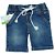 BERMUDA MENINO JEANS COM BOLSO E CORDÃO BRANCO TAMANHO 1 AO 8 - Imagem 1