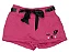 CONJUNTO MENINA LINDINHA SHORTS SAIA COM BLUSINHA DE CARINHA ROSA ESCURO - TAMANHO 2 À 8 - Imagem 3