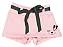 CONJUNTO MENINA LINDINHA SHORTS SAIA COM BLUSINHA DE CARINHA  ROSA CLARO - TAMANHO 2 À 8 - Imagem 3
