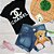 SHORTS JEANS MENINA COM APLIQUE PATCH DE URSINHO MOSCHINO  E POM-POM - TAMANHOS 2 AO 8 - Imagem 1