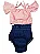 CONJUNTO LINDINHA ROSA COM BABADO E LAÇOS -TAMANHOS 2 AO 6 - Imagem 4