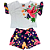 CONJ MENINA NANAI SHORTS+ BLUSA NEON  TAMANHO 1 AO 8 - Imagem 1