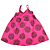 VESTIDO NANAI ROSA NEON  TAMANHO 1 AO 8 - Imagem 1