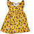 VESTIDO NANAI ESTAMPADO AMARELO QUEIMADO ELEFANTE  TAMANHO 1 AO 8 - Imagem 1