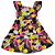 VESTIDO NANAI NEON FLORAL  TAMANHO 1 AO 8 - Imagem 1