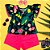 CONJ NANAI CROPPED + SHORTS PINK NEON TAMANHO 1 AO 8 - Imagem 2