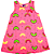 VESTIDO PIPA BY KYLY ROSA CLARO FRUTAS TAM 1 AO 8 - Imagem 1