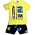 CONJ MASC CAMISETA PIPA BY KYLY SURF AMARELO - Imagem 1