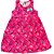 VESTIDO PIPA BY KYLY ROSA NEON COM LAÇO VERDE AGUA - Imagem 1