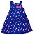 VESTIDO PIPA BY KYLY AZUL COM CORAÇÃO ROSA E BRANCO CO LAÇO - Imagem 1
