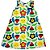 VESTIDO PIPA BY KYLY CINZA CLARO SOL FLORES COM LAÇO AZUL - Imagem 1
