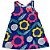 VESTIDO PIPA BY KYLY AZUL MARGARIDAS COM LAÇO ROSA - Imagem 3