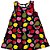 VESTIDO PIPA BY KYLY AZUL FRUTAS COM LAÇO VERMELHO - Imagem 3