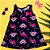 VESTIDO PIPA BY KYLY AZUL DINO BABIES COM LAÇO ROSA - Imagem 2