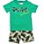 CONJ MASC CAMISETA PIPA BY KYLY WAVE VERDE - Imagem 1