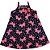 VESTIDO PIPA BY KYLY DE ALCINHA PRETO BORBOLETAS ROSA - Imagem 4
