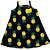 VESTIDO PIPA BY KYLY DE ALCINHA PRETO ABACAXI - Imagem 1