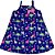 VESTIDO PIPA BY KYLY DE ALCINHA AZUL GIRAFA - Imagem 1