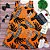 VESTIDO PIPA BY KYLY LARANJA NEON FOLHAS TAM 1 AO 8 - Imagem 2