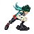 FIGURE MY HERO ACADEMIA - IZUKU MIDORIYA(DEKU) - BRUSH STYLE BWFC - Imagem 5