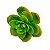 Mini Suculenta em Silicone Verde Claro - Imagem 4