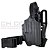 COLDRE KYDEX OWB 2R - EXTERNO – GLOCK - G34/ G35 MOS | LANTERNA (OLIGHT MODELOS BALDR) - Imagem 2