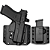 COLDRE + PORTA CARREGADOR EXTERNO – OWB BCA 3.0 – GLOCK G43 / G43X - SEM TRILHO - BRAVO CONCEALMENT - Imagem 1