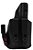 COLDRE KYDEX IWB D.OVERHOOK - INTERNO - GLOCK G19 G19X G23 G25 G45 MOS | LANTERNA GLOCK GTL ll - Imagem 1