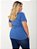 T-shirt Gola V Plus Size Algodão  Denim - Imagem 2