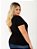 T-shirt Gola V Plus Size Viscolaycra Preto - Imagem 2