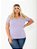 T-shirt Gola V Plus Size Viscolaycra Lavanda - Imagem 1